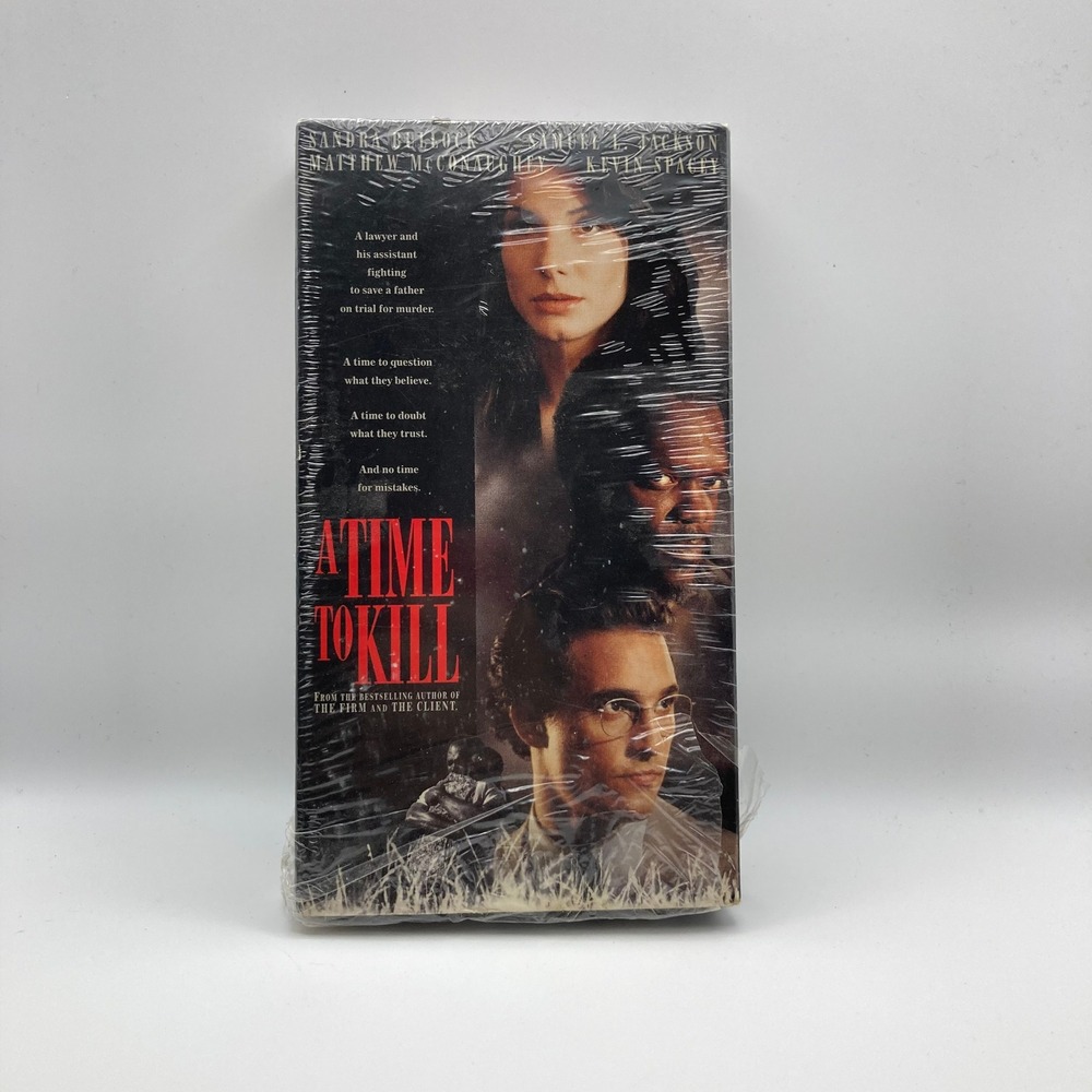 SEALED‎ A Time To Kill-VHS-1996 Bullock, Jackson, McConaughey, Jackson-Thriller!